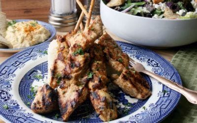 Grilled Greek Chicken Kebabs