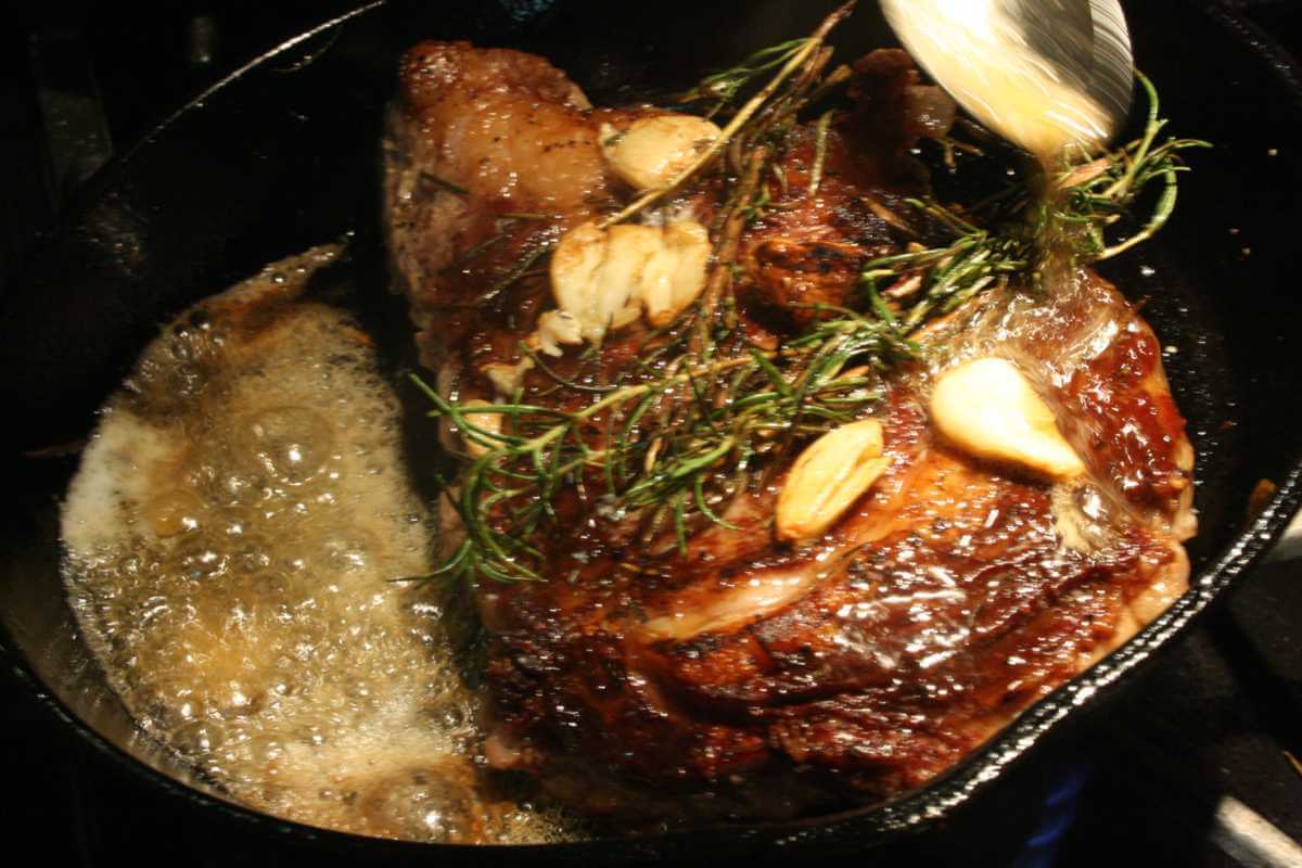 Pan-Seared Ribeye Steak