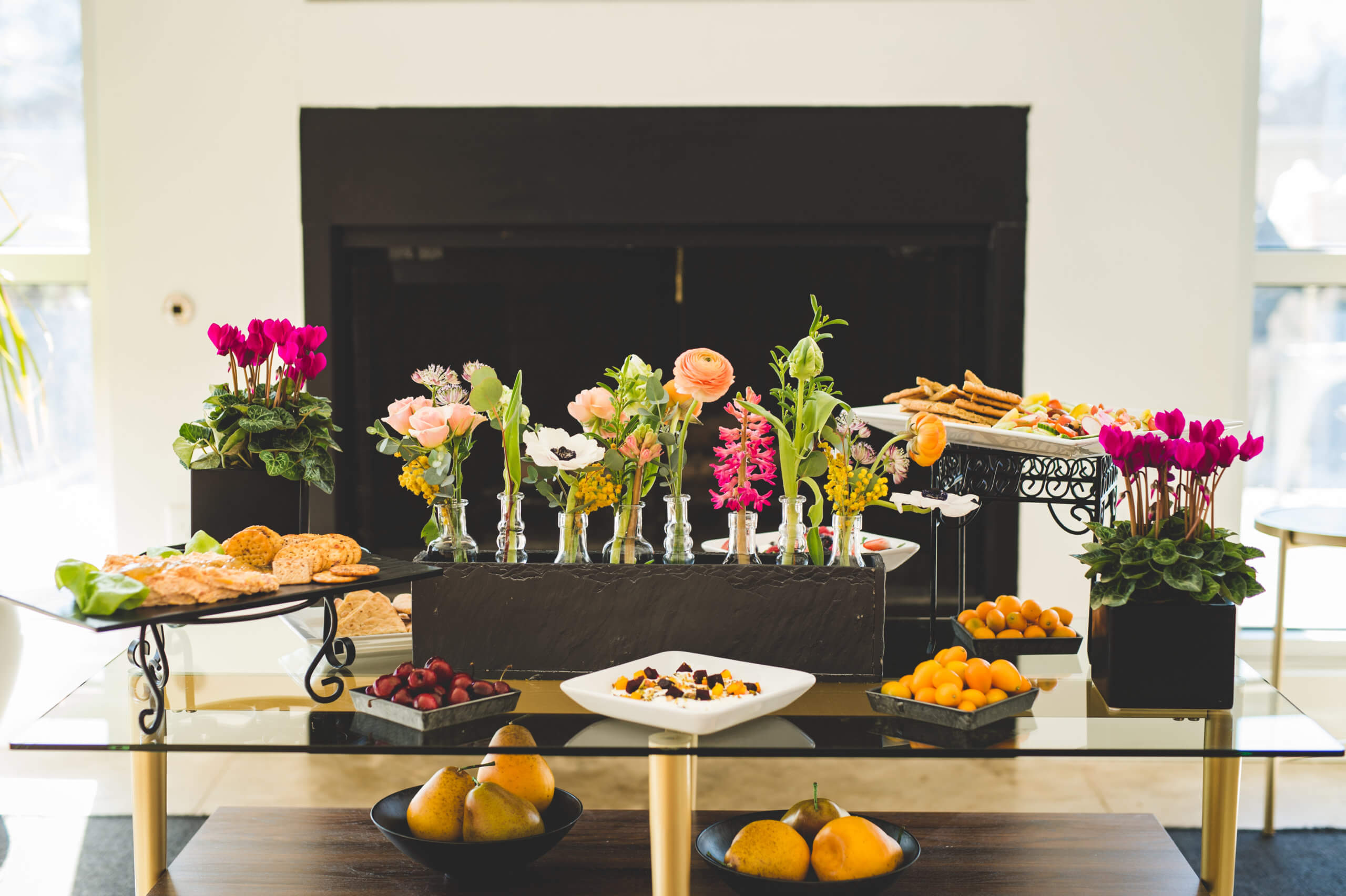 Rose of Sharon Centerpiece for Influencers Who Brunch