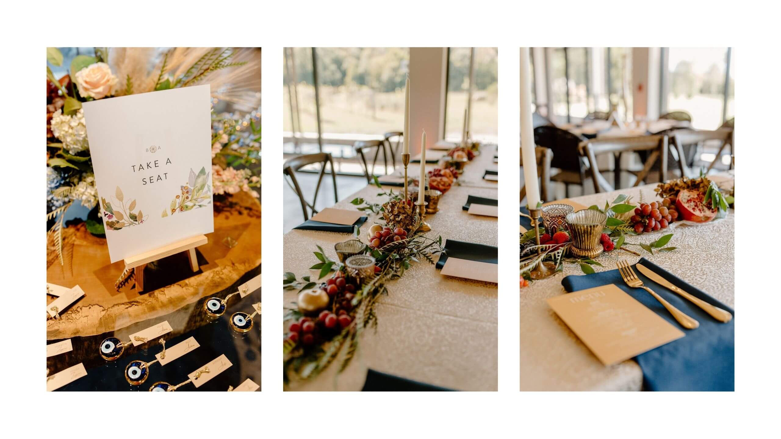 Fall Wedding Decor at Rusty Tractor Vineyard