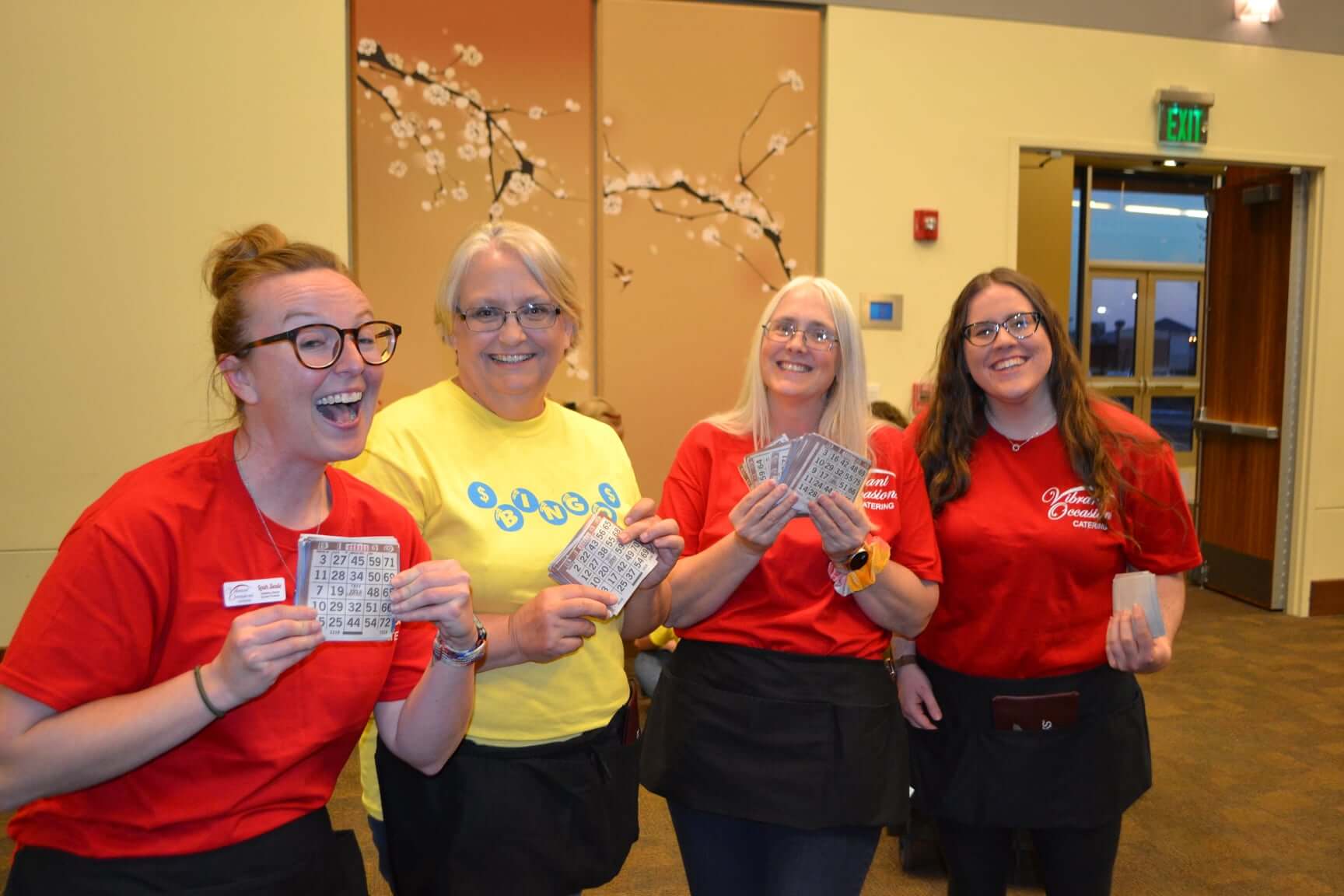Vibrant Occasions Team Volunteers at the Benton Area Chamber of Commerce BINGO Night