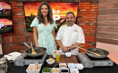 Sticky Pork on Blueberry Sushi Rice: A Willy Wonka-Inspired Recipe