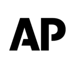 AP Bold, black uppercase letters AP on a white background, using a simple, modern sans-serif font.